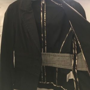 Joie Fitted Blazer- Plaid Lining- Size Small